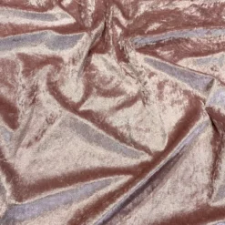 Panne (Crush) Velvet Table Runner in Dusty Rose