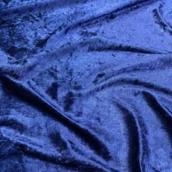 Panne (Crush) Velvet Table Runner in Navy