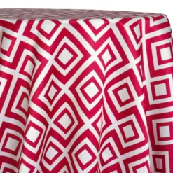 Paragon Print (Lamour) Table Linen in Fuchsia