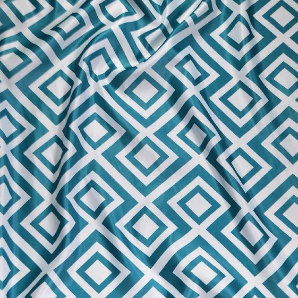 Paragon Print (Lamour) Table Linen in Teal
