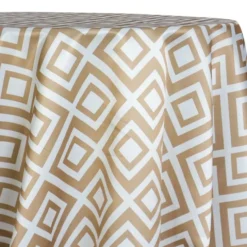 Paragon Print (Lamour) Table Linen in Khaki