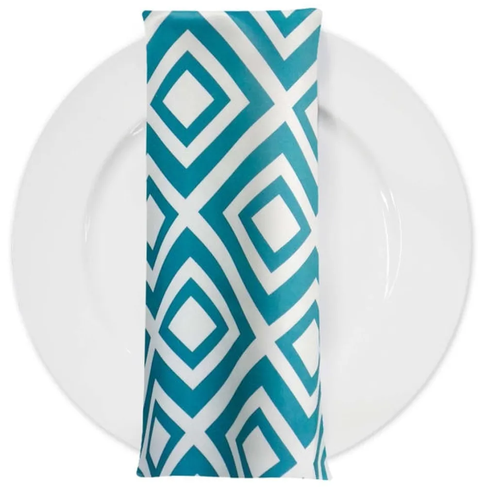 Paragon Print (Lamour) Table Napkin in Jade