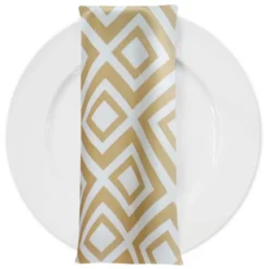 Paragon Print (Lamour) Table Napkin in Khaki