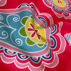 Pastel Paisley (Poly Print) Table Linen in Fuchsia