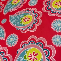 Pastel Paisley (Poly Print) Table Linen in Fuchsia