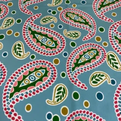 Pastel Paisley (Poly Print) Table Runner in Blue