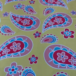Pastel Paisley (Poly Print) Table Runner in Yellow