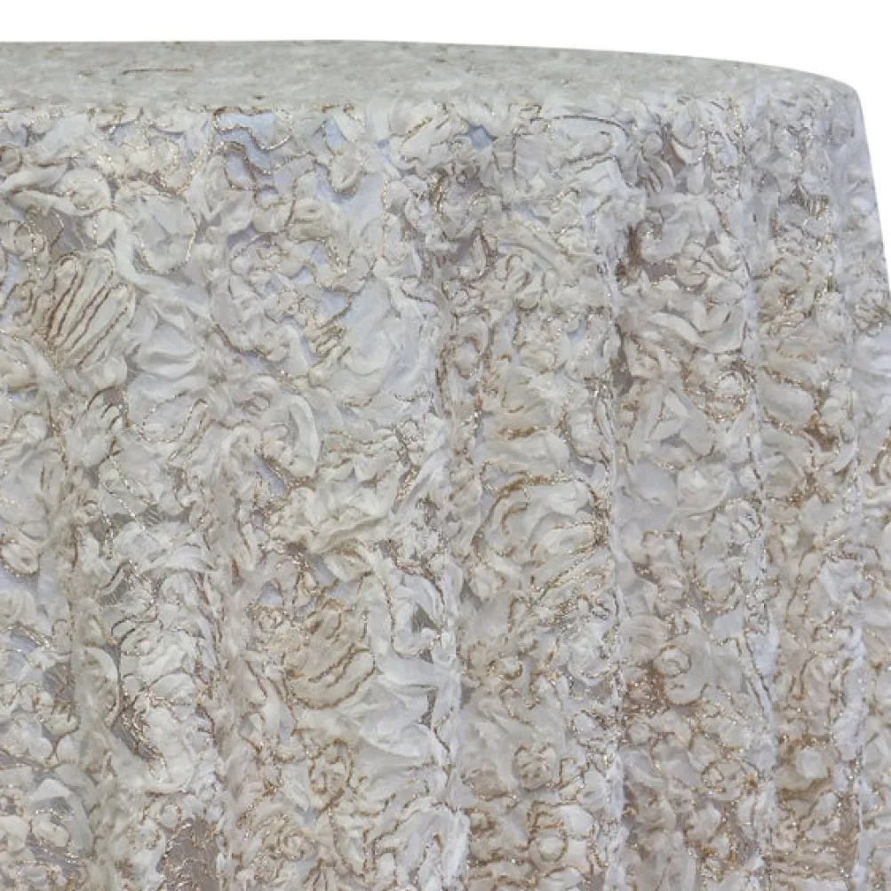 Patina Sheer Table Linen in Ivory