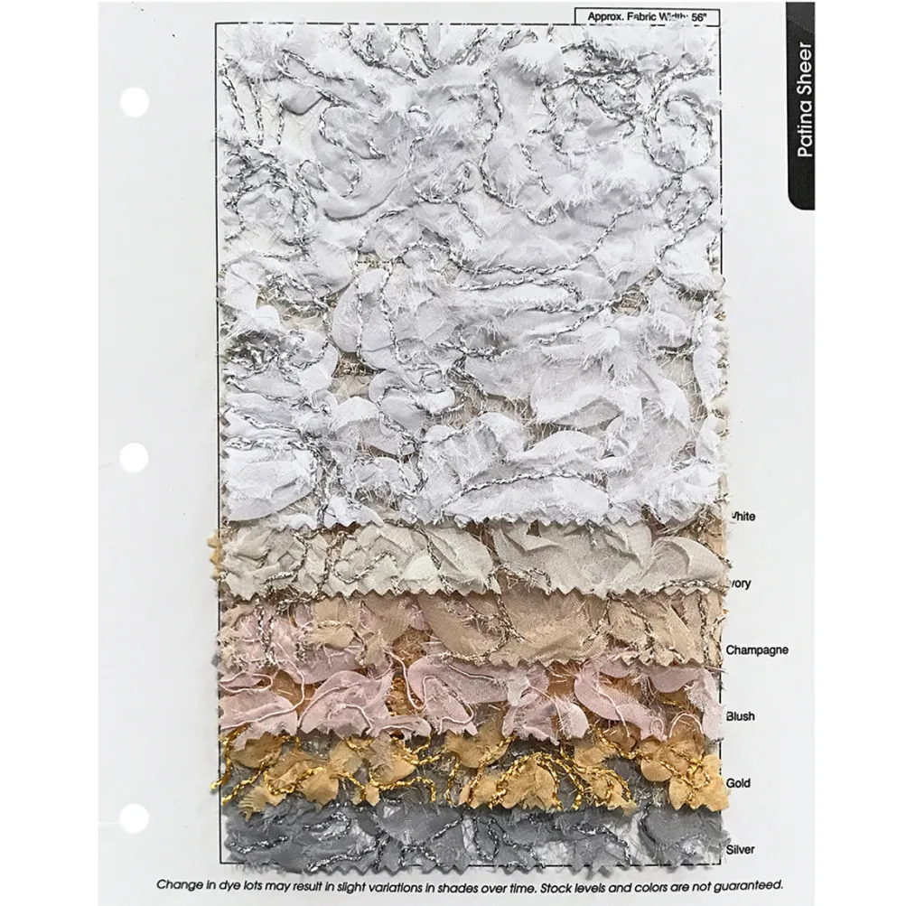 Patina Sheer Table Runner in Ivory