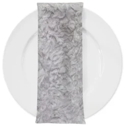Patina Sheer (w/ Poly Lining) Table Napkin in White
