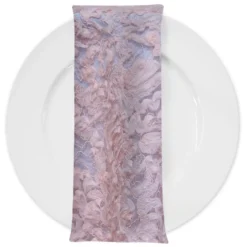 Patina Sheer (w/ Poly Lining) Table Napkin in Blush