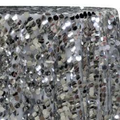Payette Sequins Table Linen in Silver