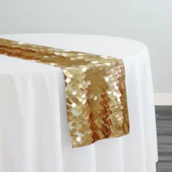 Payette Sequins Table Runner in Gold