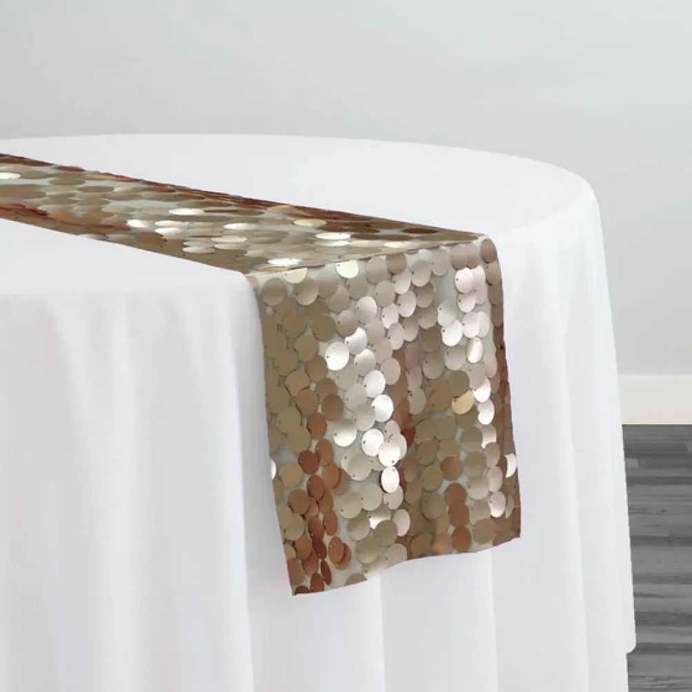 Payette Sequins Table Runner in Champagne