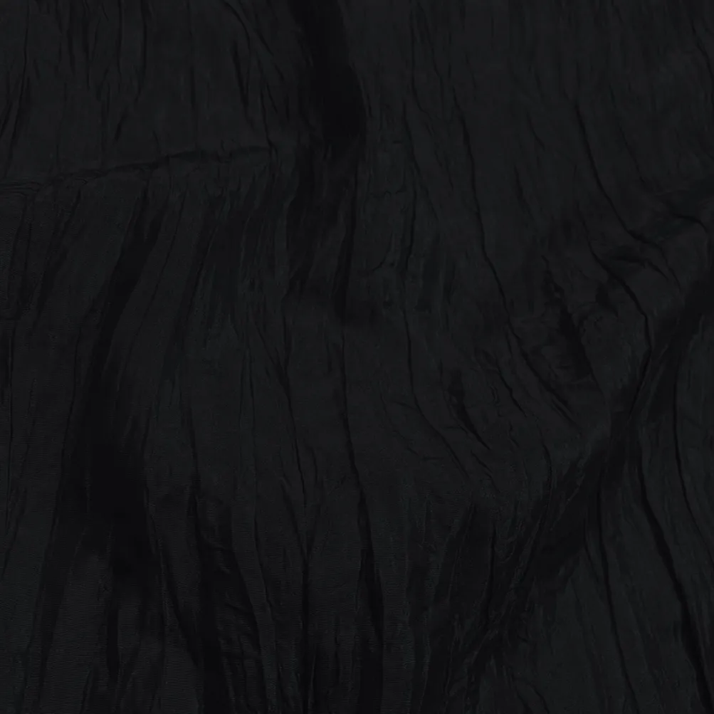 1pc - Accordion Taffeta Table Linen 90" Round - Black