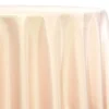 1pc - Lamour (Dull) Satin Table Linen 90" Round - Ivory 1114