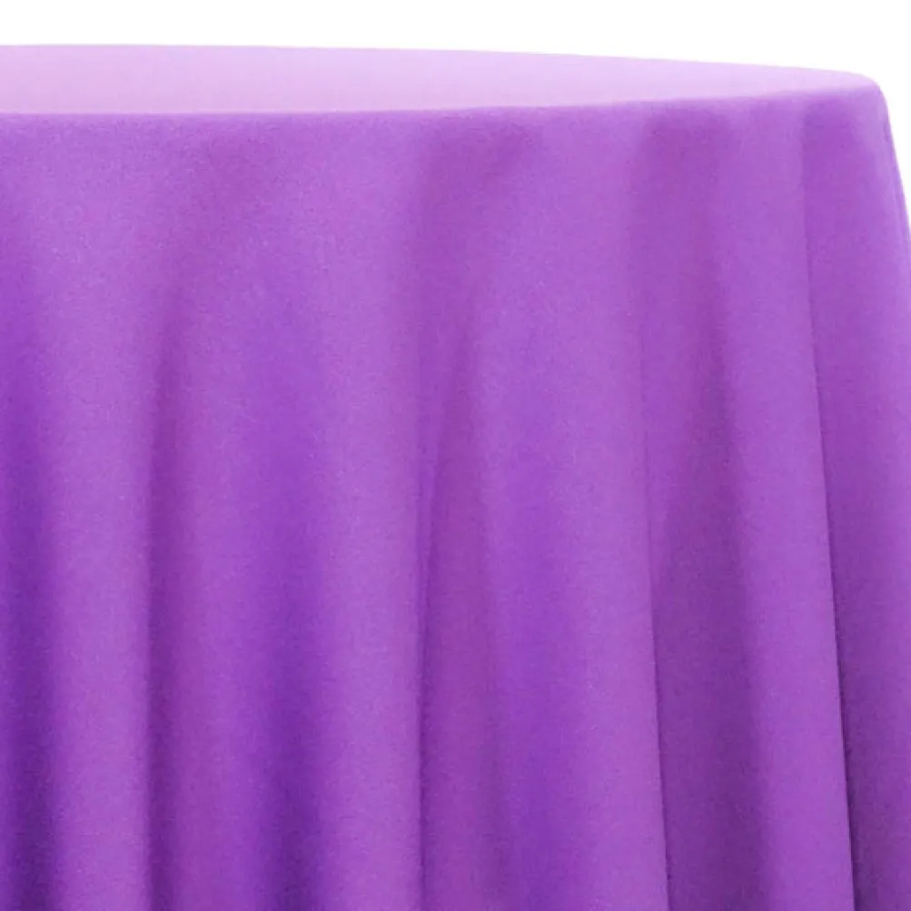 1pc - Lamour (Dull) Satin Table Linen 108" Round - Purple 9685