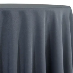 1pc - Premium Poly (Poplin) Table Linen 58"x58" Square - Gray 7315