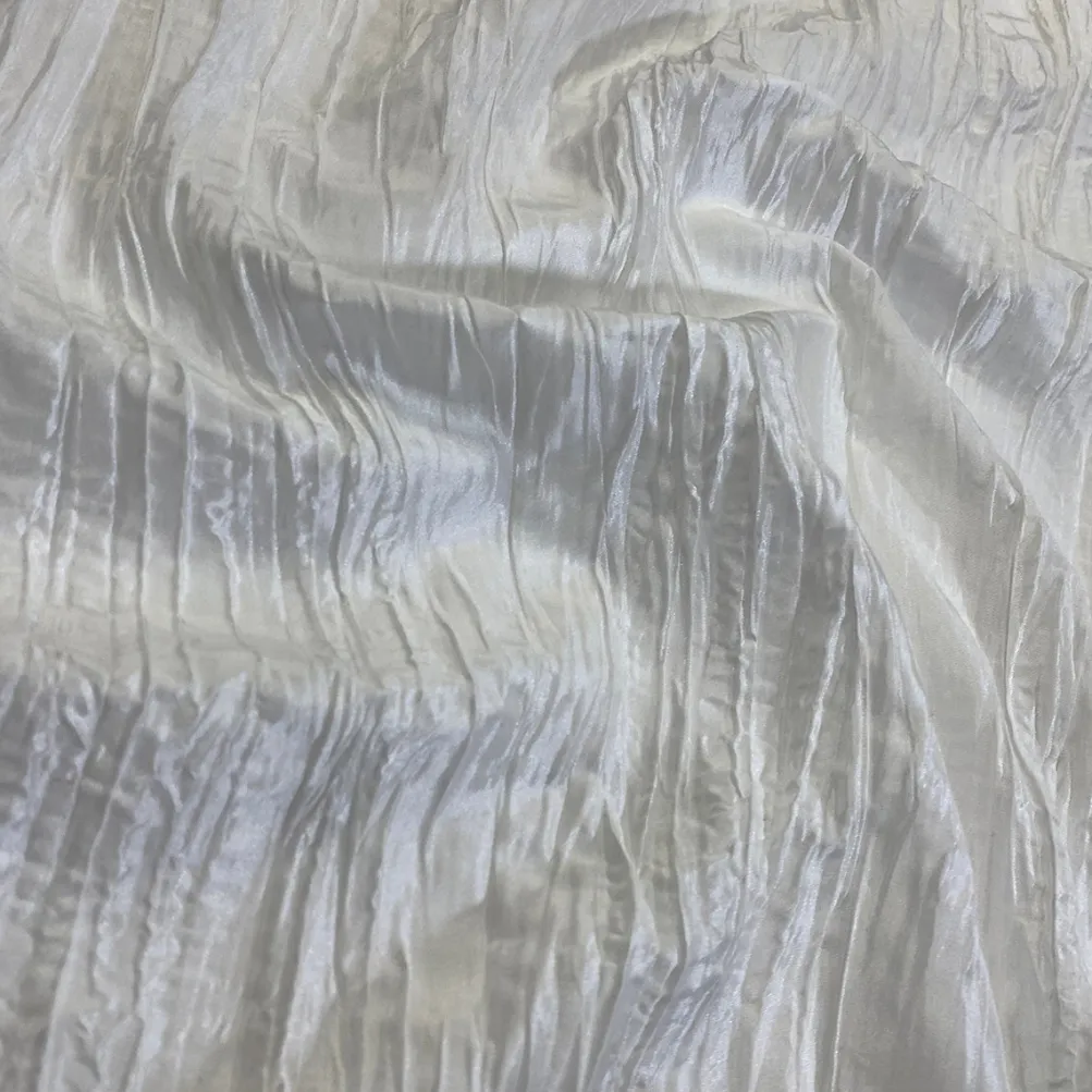10pcs - Accordion Taffeta Table Runner 14"x108" - Ivory