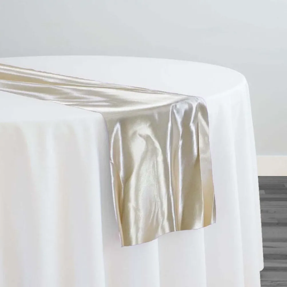 10pcs - Bridal Satin Table Runner 20"x90" - Banana 181