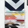 7pcs - Chevron Print (Lamour) Table Runner 14"x120" - Red and White