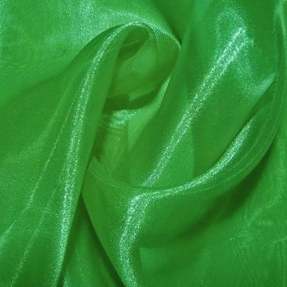 10pcs - Crystal Organza Table Linen 72"x72" Square - Green 1875