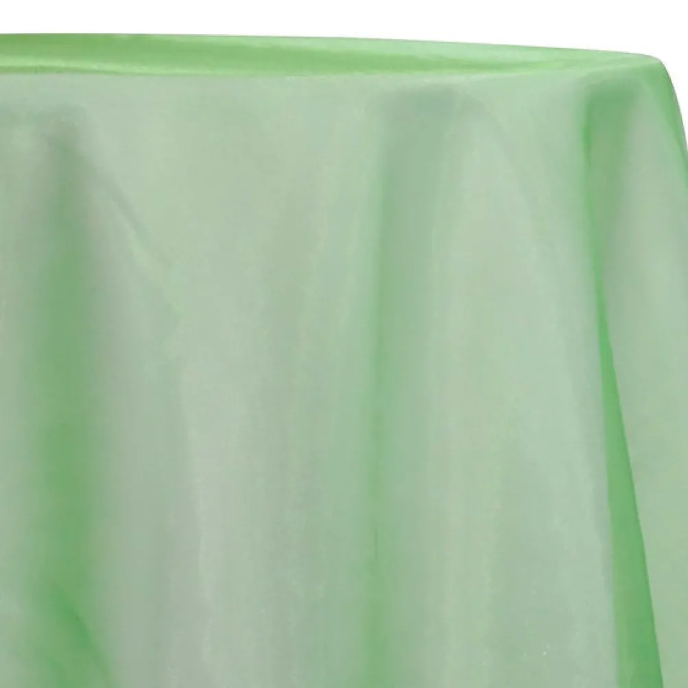 8pcs - Crystal Organza Table Linen 85"x85" Square - Lime 993
