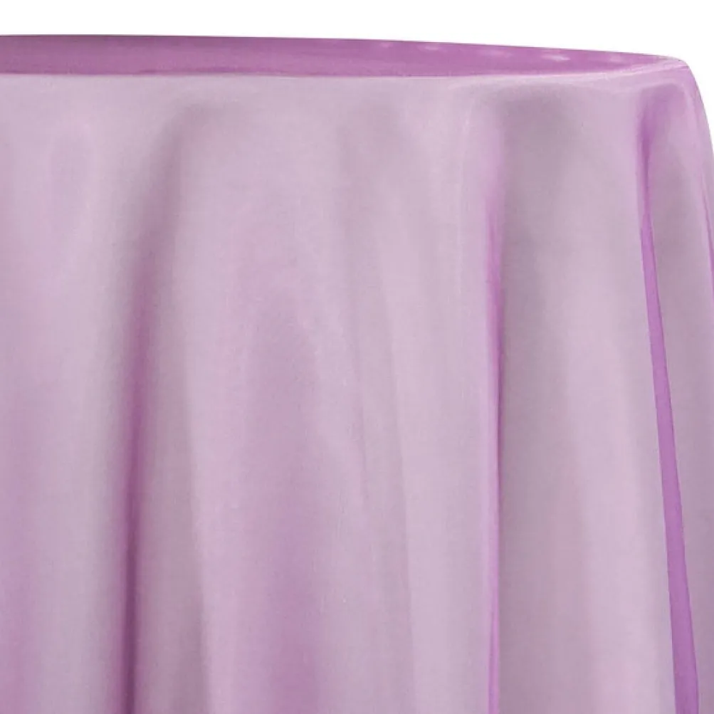7pcs - Crystal Organza Table Linen 72"x72" Square - Orchid 628