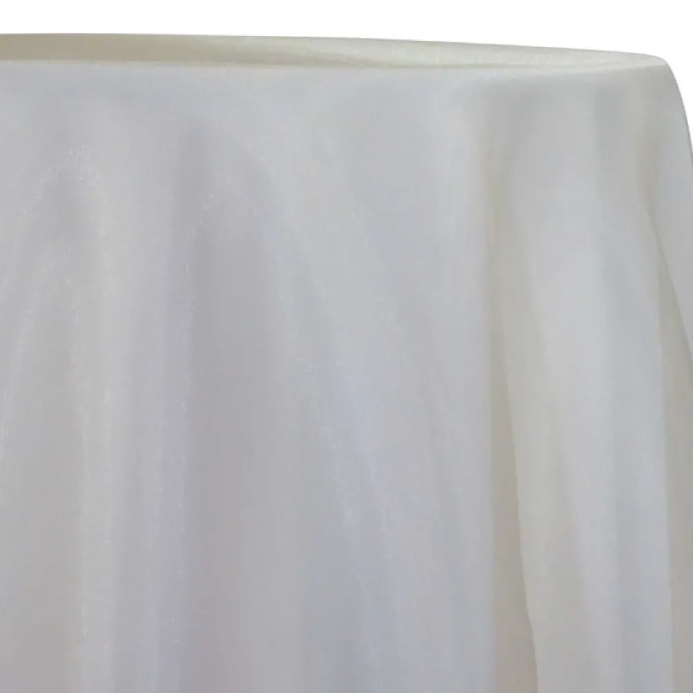10pcs - Crystal Organza Table Linen 72"x72" Square - Ivory 605