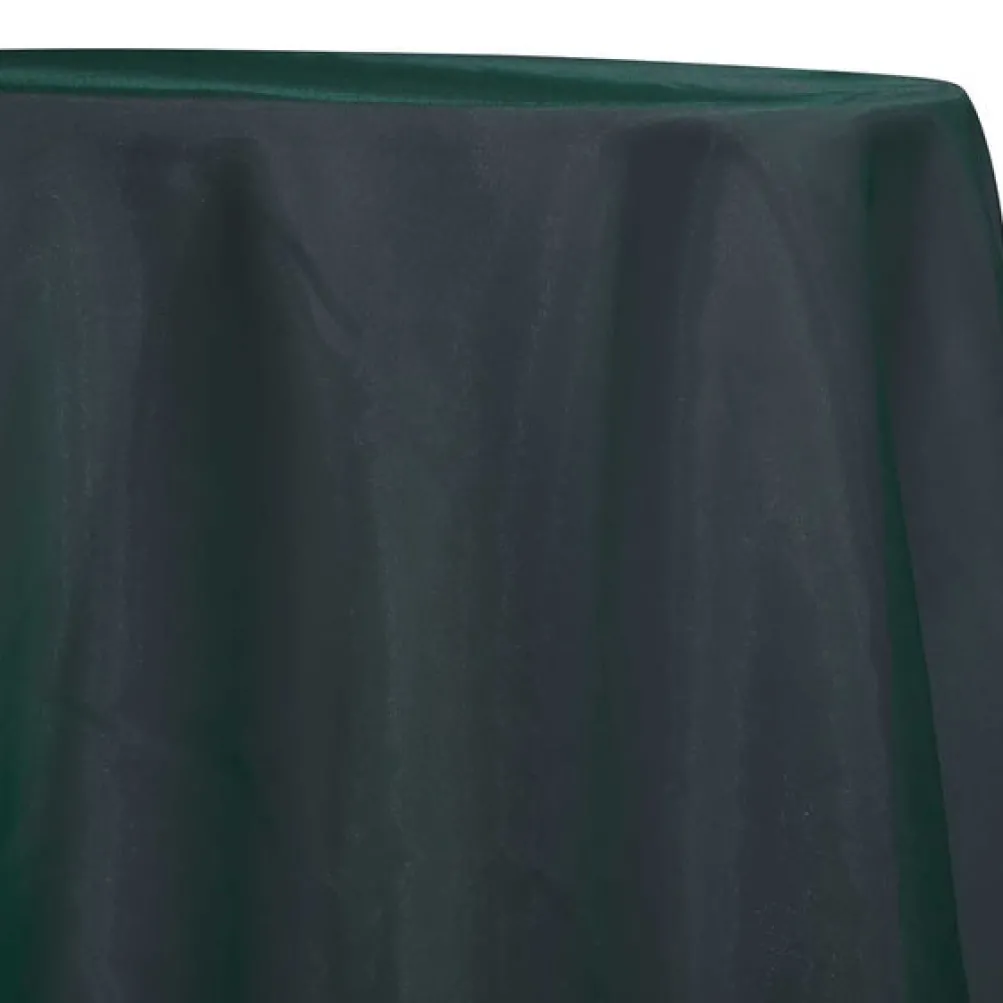 10pcs - Crystal Organza Table Linen 72"x72" Square - Hunter Green 405
