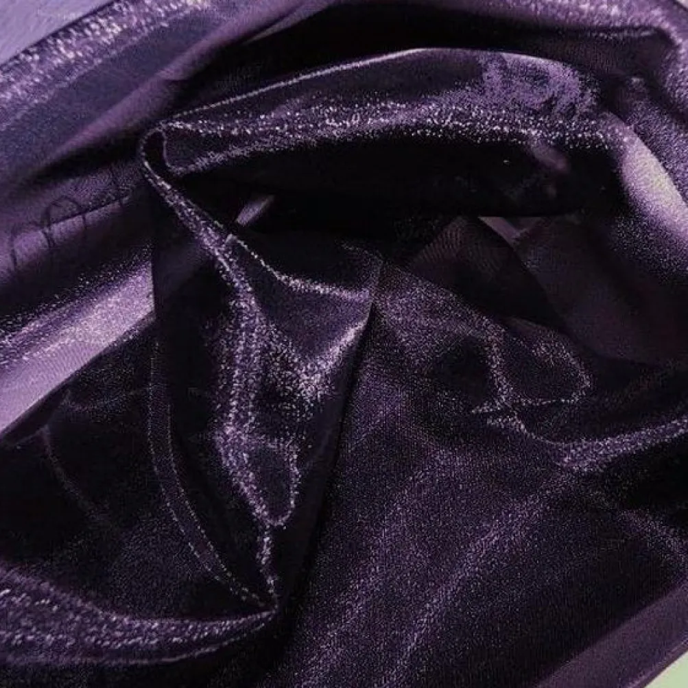6pcs - Crystal Organza Table Linen 72"x72" Square - Eggplant 387