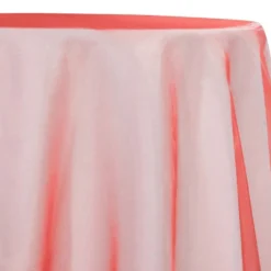 10pcs - Crystal Organza Table Linen 72"x72" Square - Coral L 500