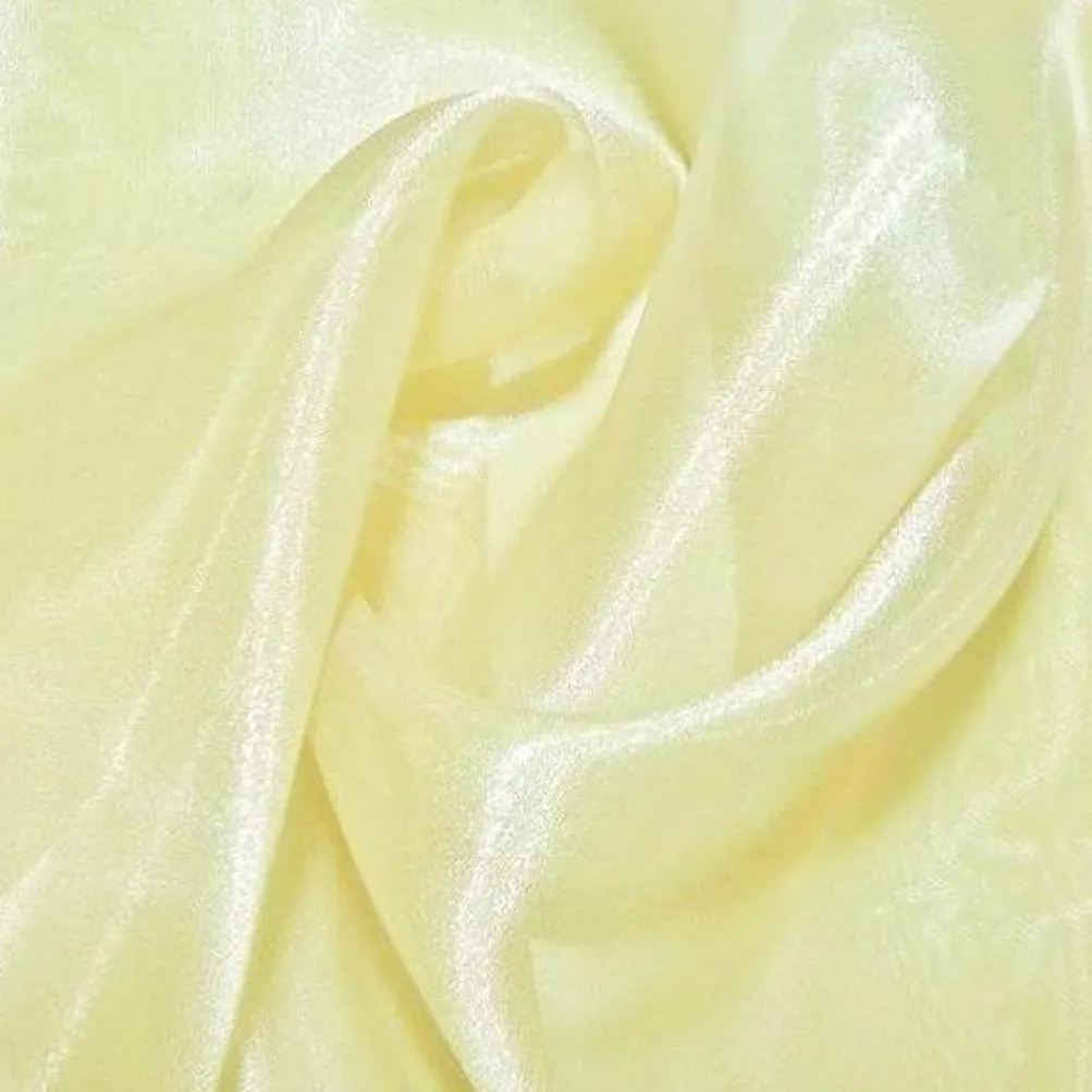 5pcs - Crystal Organza Table Linen 85"x85" Square - Banana 202