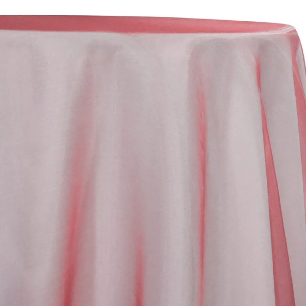 8pcs - Crystal Organza Table Linen 72"x72" Square - Apple Red 665