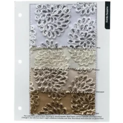 10pcs - Dahlia Sequins Table Runner 14"x108" - Champagne