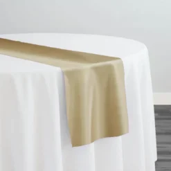 7pcs - Lamour (Dull) Satin Table Runner 14