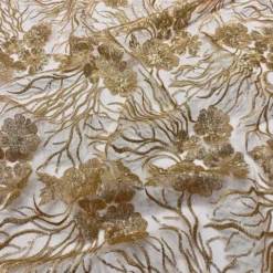 120pcs - Marigold Sequins (w/ Poly Lining) Table Napkin 20"x20" Square - Rose Gold