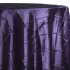 2pcs - 4" Pintuck Taffeta Table Linen 90"x90" Square - Raisin 356