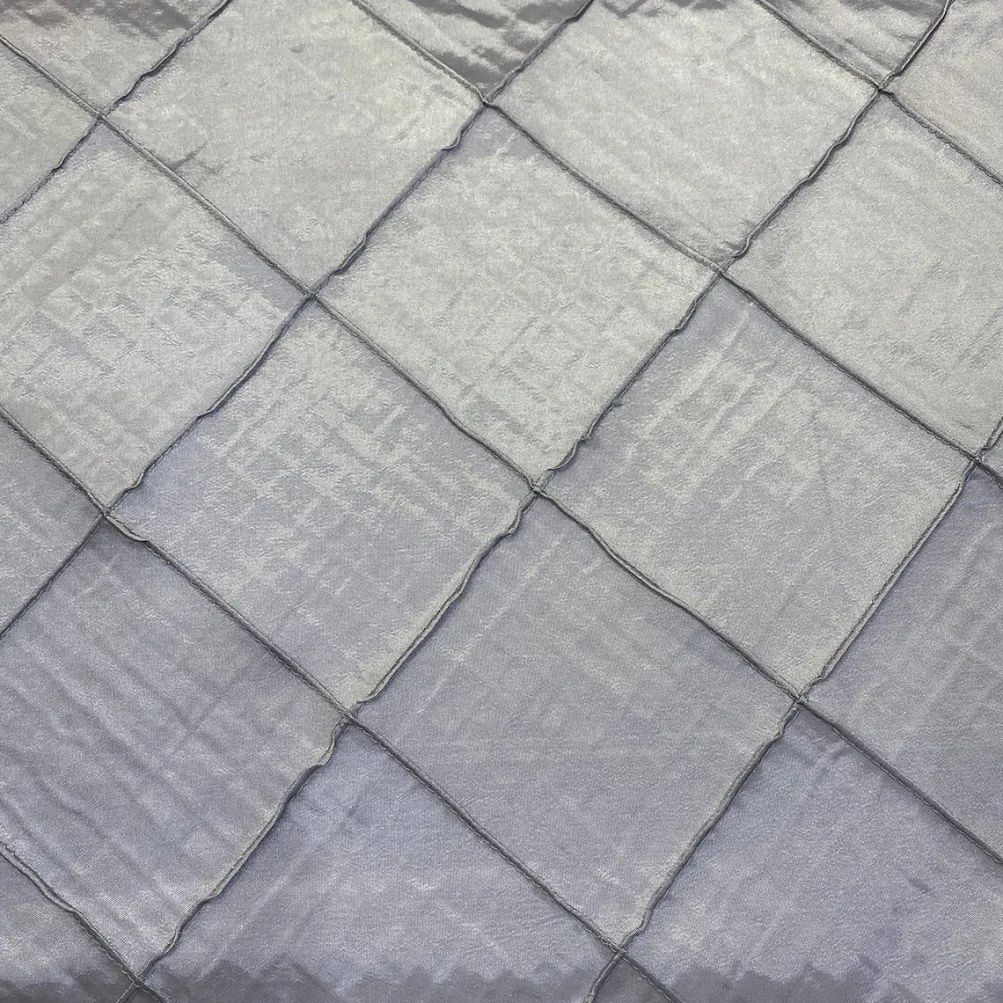 100pcs - 4" Pintuck Taffeta Table Napkin 18"x18" Square - Silver 097