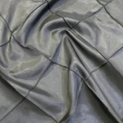 100pcs - 4" Pintuck Taffeta Table Napkin 18"x18" Square - Charcoal