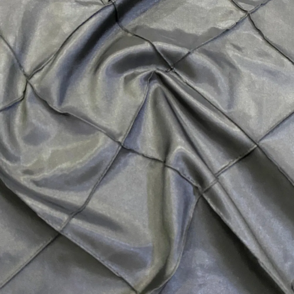 200pcs - 4" Pintuck Taffeta Table Napkin 18"x18" Square - Charcoal