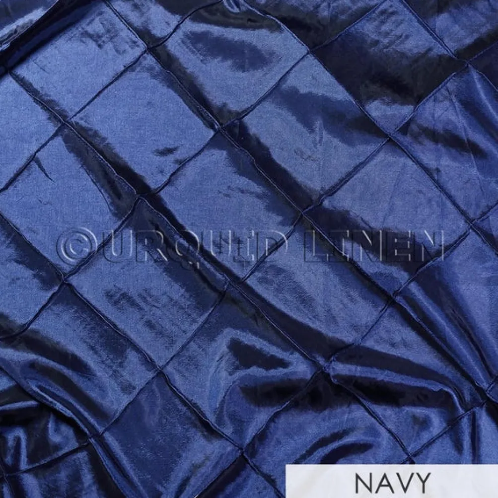 87pcs - 4" Pintuck - 6"x108" Sash w/ Straight Ends - Navy