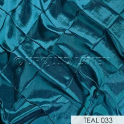 103pcs - 4" Pintuck - 6"x108" Sash w/ Straight Ends - Teal