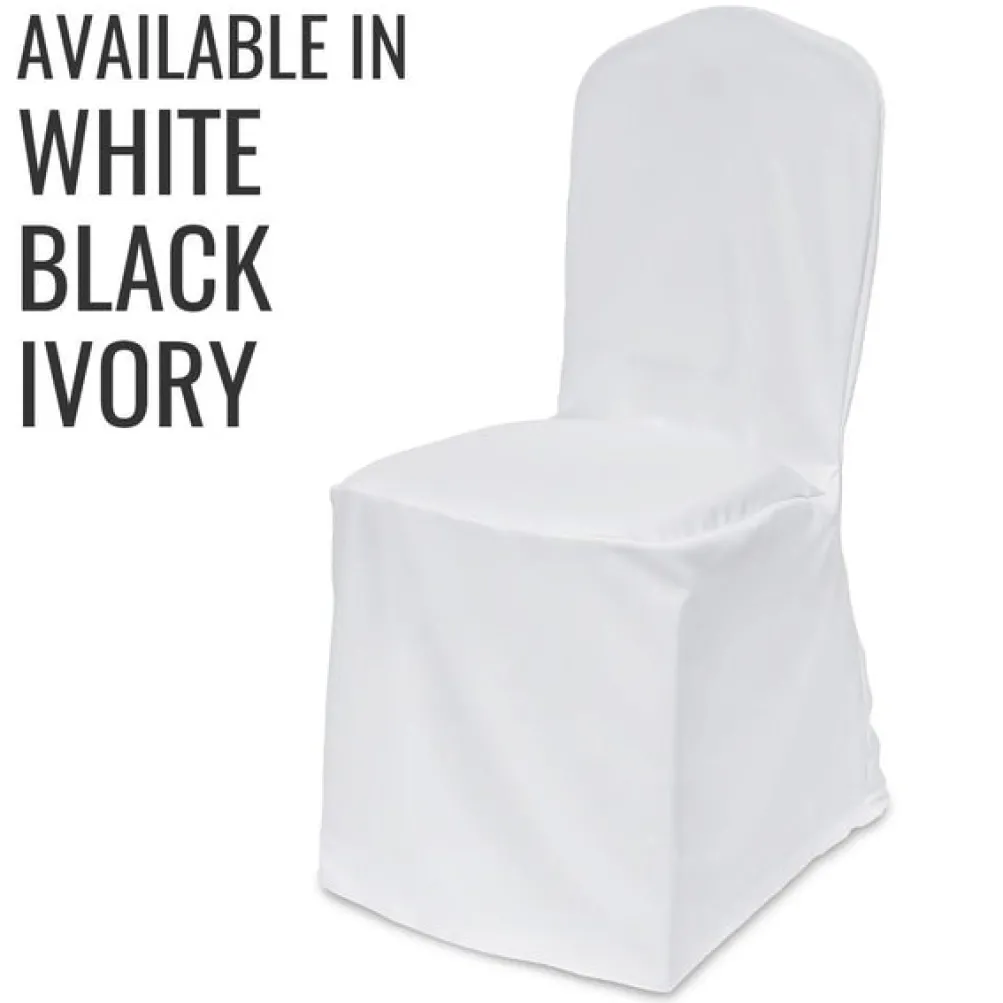 50pcs - Polyester Poplin Chair Cover (3 Colors)