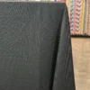 5pcs - Rustic Linen Table Linen 72"x72" Square - Black