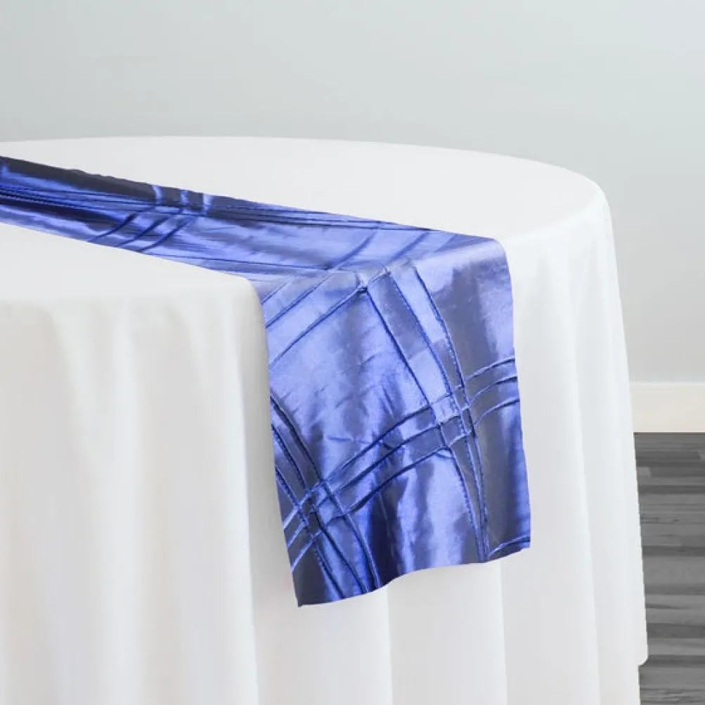 10pcs - Triple Pleat Pintuck Table Runner 20"x120" - Navy