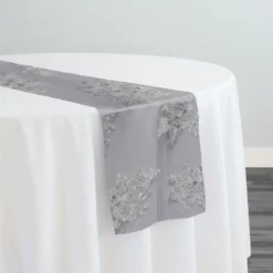 10pcs - Venetian Lace Table Runner 14"x120" - White