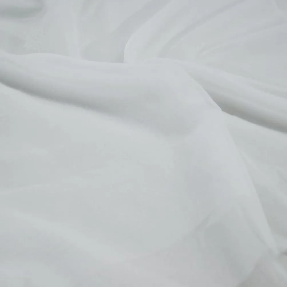 1pc - Voile Drapery Panel in White (10'Tall x 58" Wide)