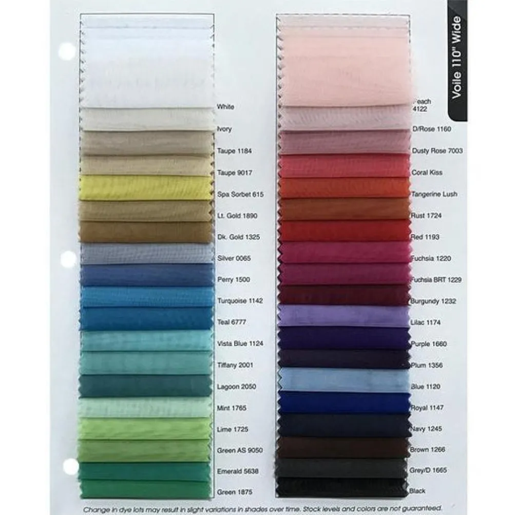 1pc - Voile Drapery Panel in White (10'Tall x 58" Wide)