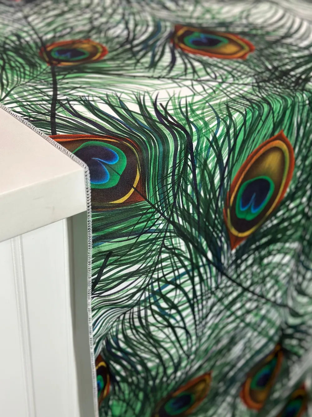 Peacock (Poly Print) Table Linen